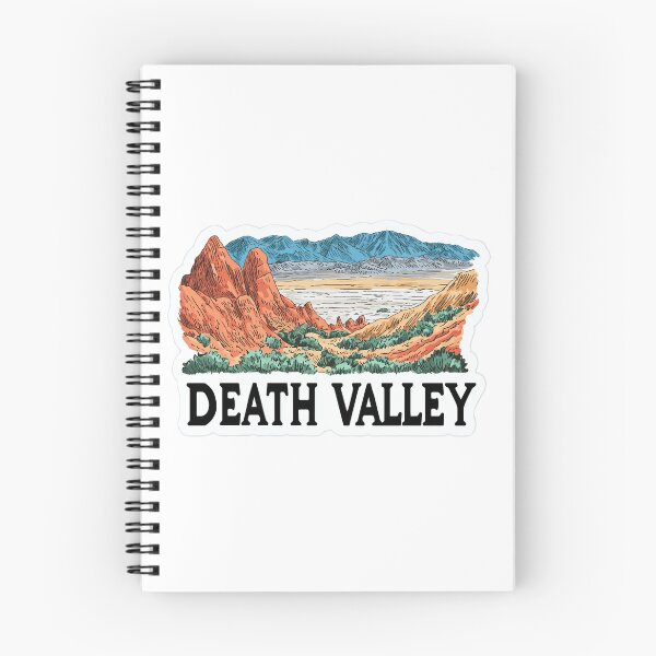 Artikelvorschau, Vintage-Aufkleber vom Death Valley Red Rock Desert Basin Nationalpark entworfen und verkauft von Blurbean.