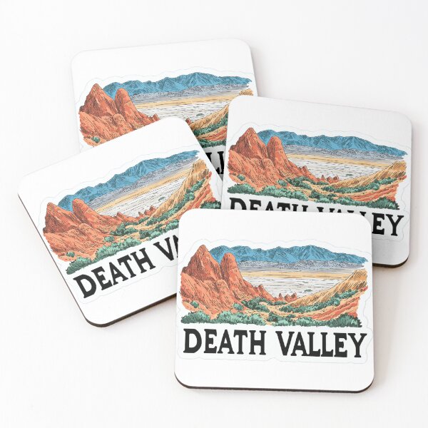 Artikelvorschau, Vintage-Aufkleber vom Death Valley Red Rock Desert Basin Nationalpark entworfen und verkauft von Blurbean.