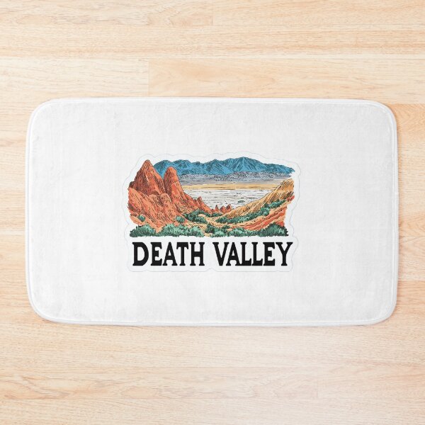 Artikelvorschau, Vintage-Aufkleber vom Death Valley Red Rock Desert Basin Nationalpark entworfen und verkauft von Blurbean.