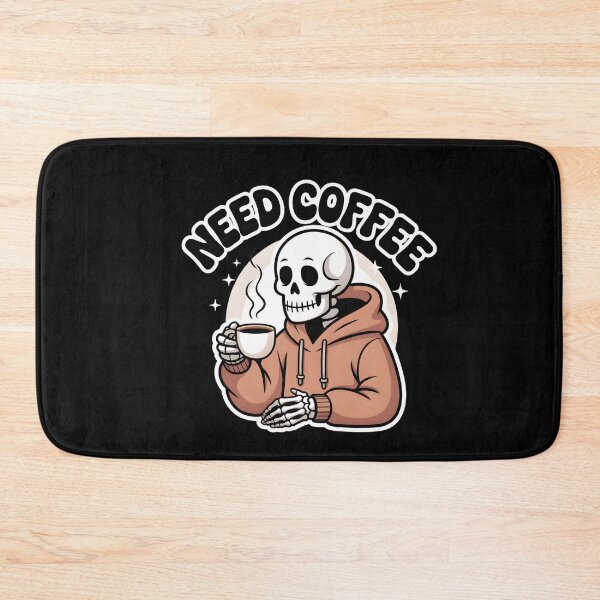 Item preview, Need Coffee Skeleton Hoodie – Funny Tired Coffee Lover Halloween Design designed and sold by Raw Tigers.