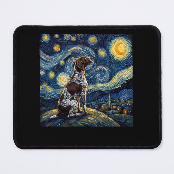 Item preview, German Shorthaired Pointer Starry Night Van Gogh Art Dog Lover designed and sold by TerryConnells.
