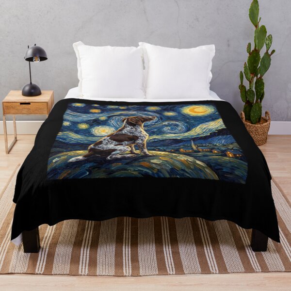 Item preview, German Shorthaired Pointer Starry Night Van Gogh Art Dog Lover designed and sold by TerryConnells.