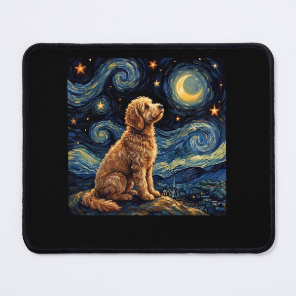 Item preview, Goldendoodle Starry Night Van Gogh Art Dog Lover designed and sold by TerryConnells.
