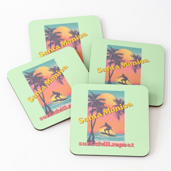 Item preview, Santa Monica Surf.Chill.Repeat designed and sold by BhadzCheetah.