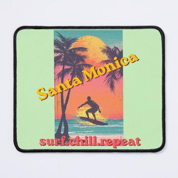 Item preview, Santa Monica Surf.Chill.Repeat designed and sold by BhadzCheetah.