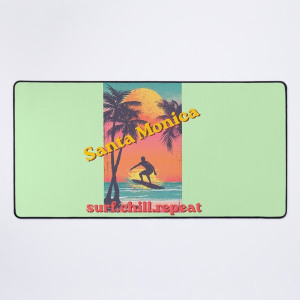 Item preview, Santa Monica Surf.Chill.Repeat designed and sold by BhadzCheetah.