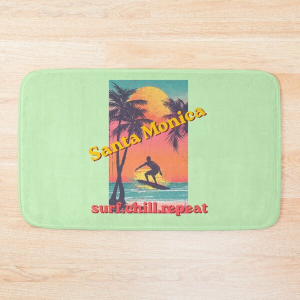 Item preview, Santa Monica Surf.Chill.Repeat designed and sold by BhadzCheetah.
