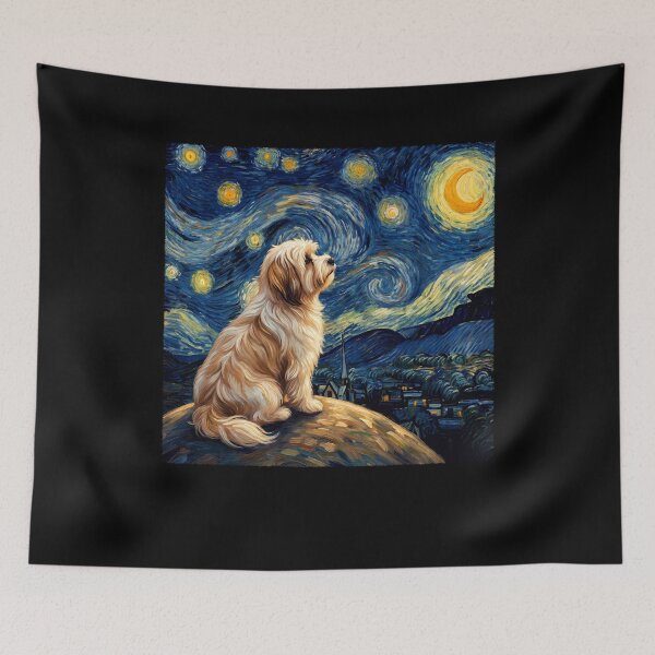 Item preview, Havanese Starry Night Van Gogh Art Dog Lover designed and sold by TerryConnells.