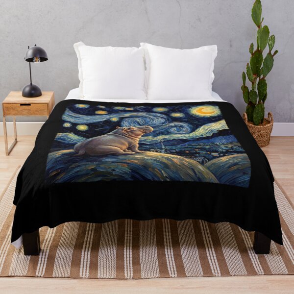 Item preview, Hippo Starry Night Van Gogh Art Lover designed and sold by TerryConnells.