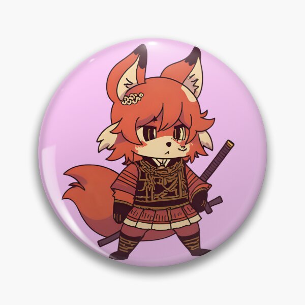 Item preview, kawaii anime style red fox digital art designed and sold by geekmania48.