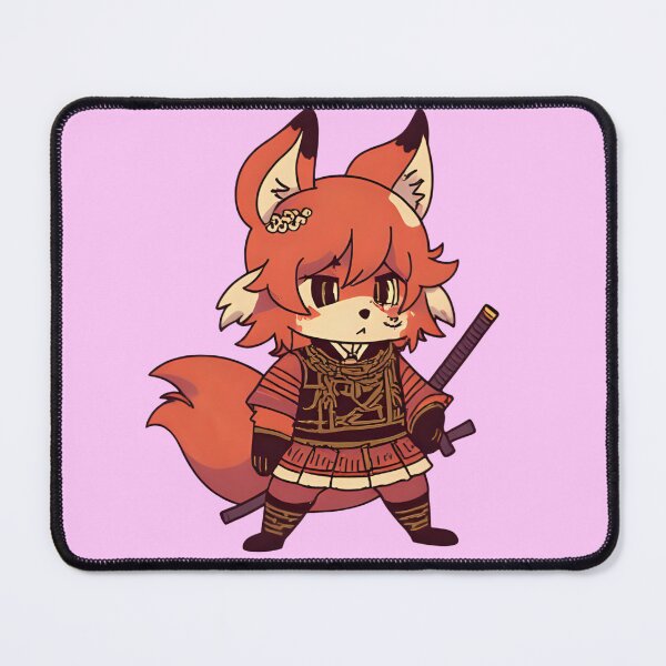Item preview, kawaii anime style red fox digital art designed and sold by geekmania48.