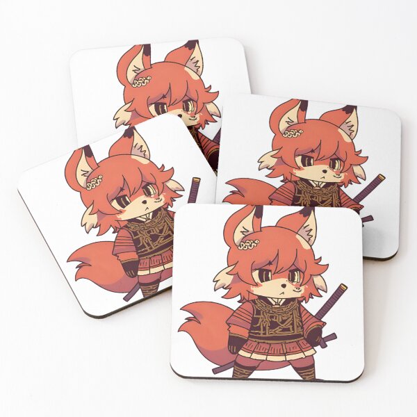 Item preview, kawaii anime style red fox digital art designed and sold by geekmania48.
