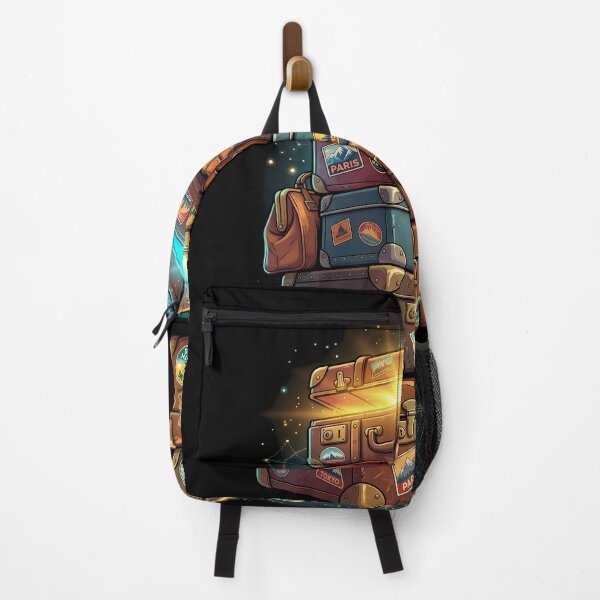 Item preview, Magical Vintage Luggage Stack | Retro Wanderlust Travel Art designed and sold by PiotrT.
