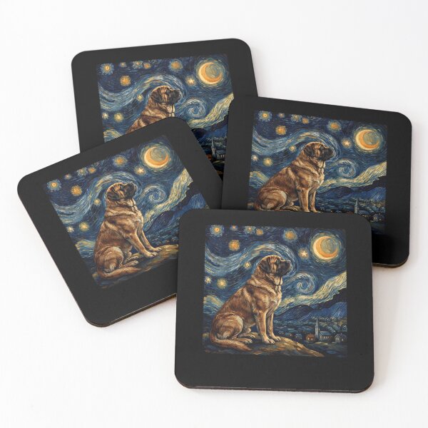 Item preview, Mastiff Starry Night Van Gogh Art Dog Lover designed and sold by TerryConnells.