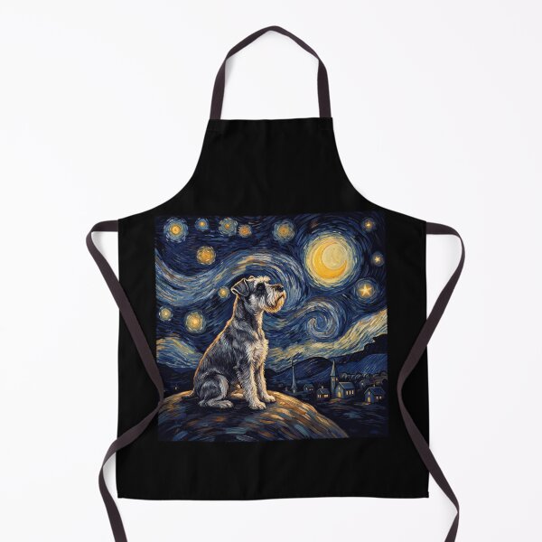 Item preview, Miniature Schnauzer Starry Night Van Gogh Art Dog Lover designed and sold by TerryConnells.