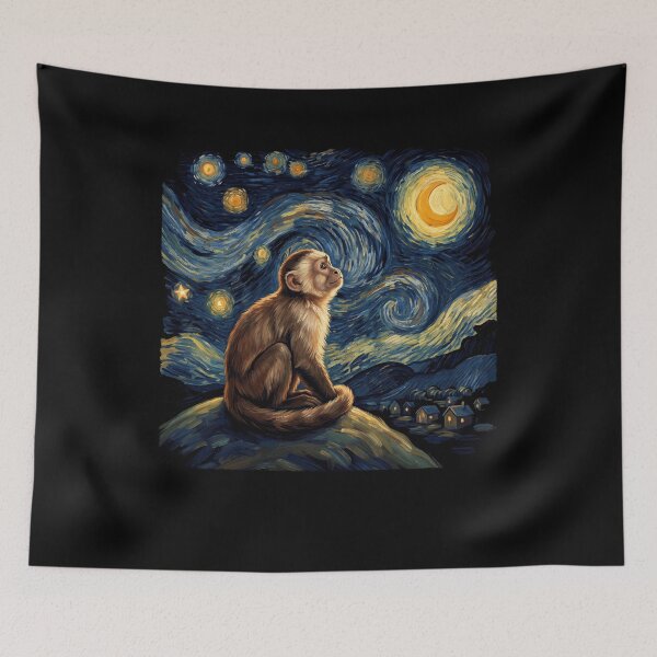 Item preview, Mono, Noche estrellada, Van Gogh, amante del arte designed and sold by TerryConnells.