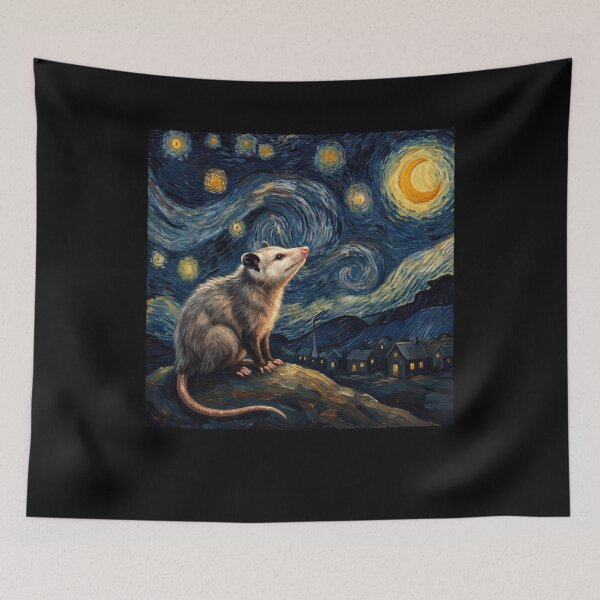 Item preview, Opossum Starry Night Van Gogh Art Lover designed and sold by TerryConnells.