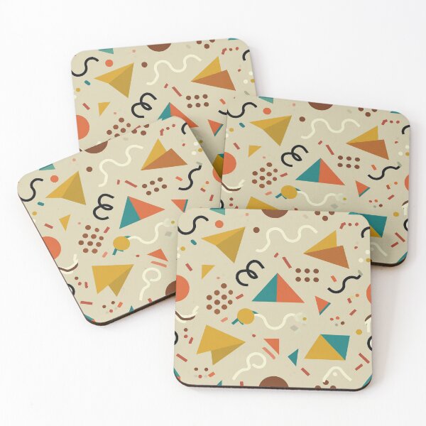 Item preview, Teal, Mustard & Orange Shapes: Lively Cartoon Vibe designed and sold by mittie101.