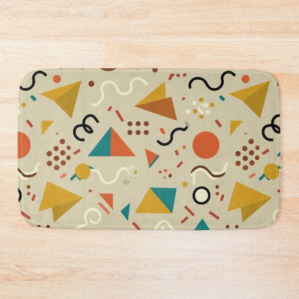 Item preview, Teal, Mustard & Orange Shapes: Lively Cartoon Vibe designed and sold by mittie101.