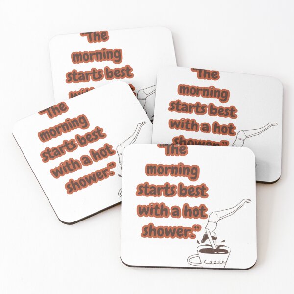Item preview, the mornig starts best with a hot shower / coffee design designed and sold by geekmania48.