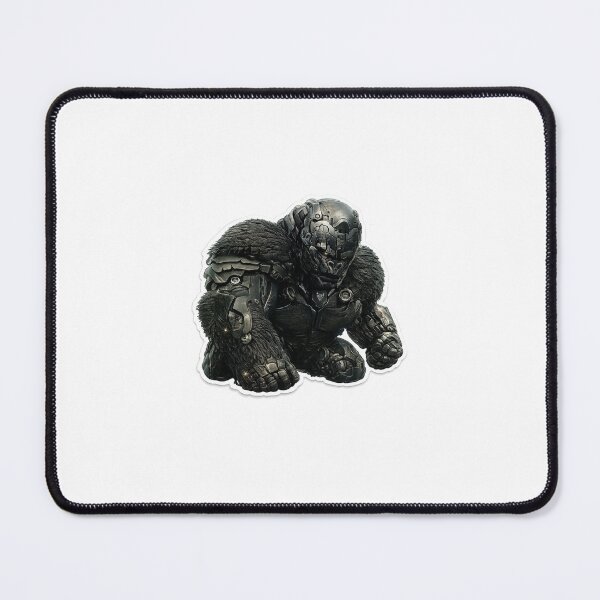 Item preview, Armored Mechanical Gorilla Warrior Portrait designed and sold by Farheen786.