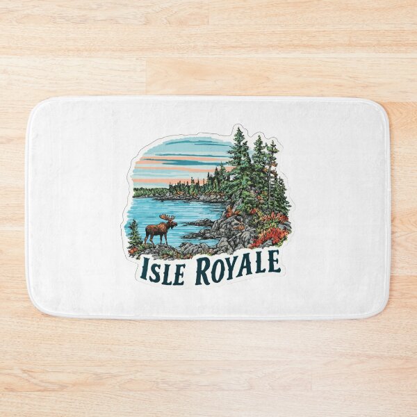 Item preview, Isle Royale National Park Moose Lake Superior Sunset Wilderness   Sticker designed and sold by Blurbean.