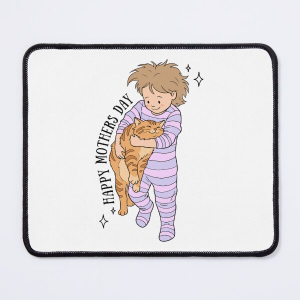Item preview, Happy Mother’s Day Hugging Ginger Cat Illustration designed and sold by Blupunk.