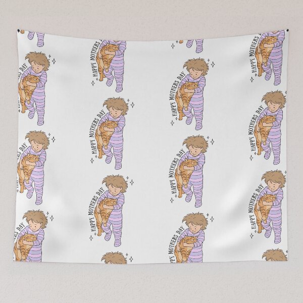 Item preview, Happy Mother’s Day Hugging Ginger Cat Illustration designed and sold by Blupunk.