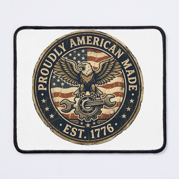 Item preview, AMERICAN MADE — VINTAGE BADGE Heritage Badge · Workwear Style designed and sold by LuxePrint Society.
