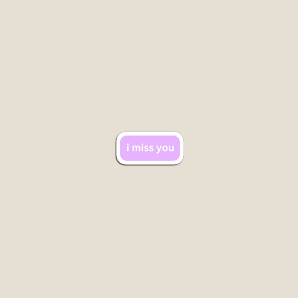 Item preview, i miss you Message designed and sold by PatchMerch.