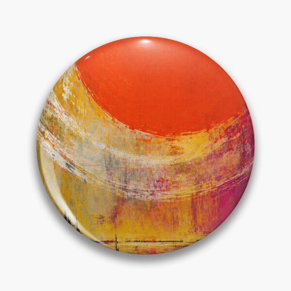 Item preview, Burning sun over an abstract city – Modern canvas art in grunge style designed and sold by Bernd Friese.