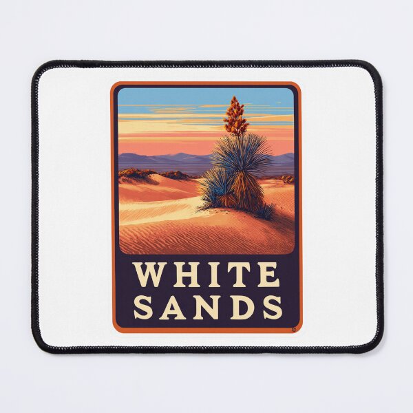Item preview, White Sands National Park Yucca Desert Dunes Vintage Travel Poster Magnet designed and sold by Blurbean.