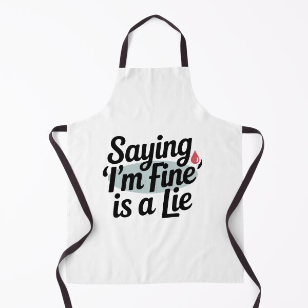 Item preview, Saying I’m Fine Is a Lie Emotional Quote Sticker Aesthetic designed and sold by Elviqus Shop.