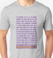 Minnesota Vikings Minneapolis Miracle - Radio Call Unisex T-Shirt