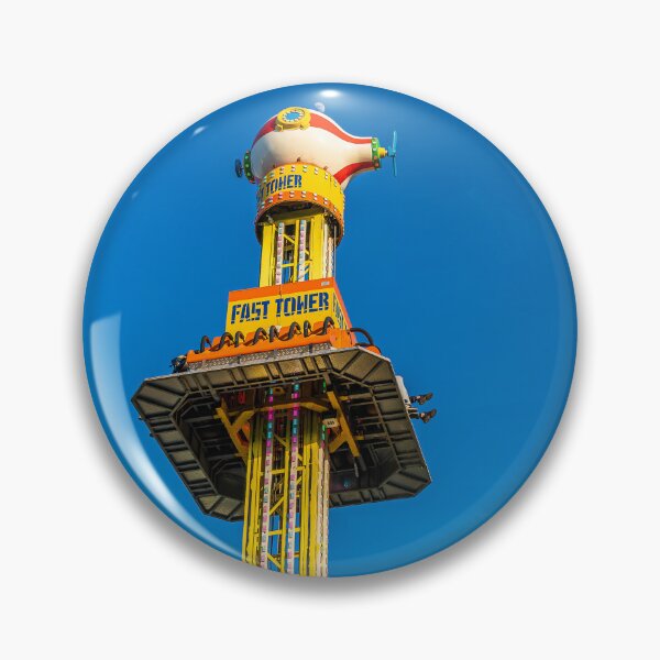 Item preview, Drop Tower Against Blue Sky designed and sold by Rabee Khalil Photography.