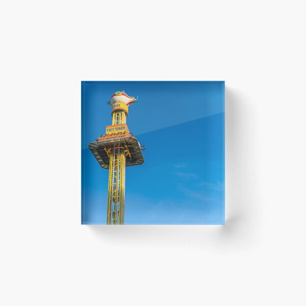 Item preview, Drop Tower Against Blue Sky designed and sold by Rabee Khalil Photography.