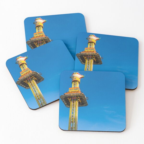 Item preview, Drop Tower Against Blue Sky designed and sold by Rabee Khalil Photography.