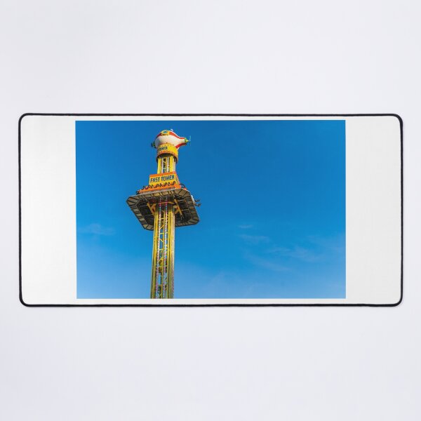 Item preview, Drop Tower Against Blue Sky designed and sold by Rabee Khalil Photography.