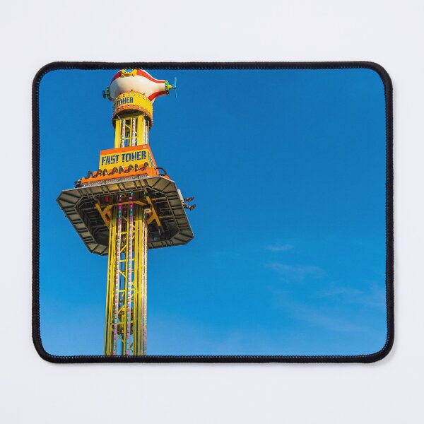 Item preview, Drop Tower Against Blue Sky designed and sold by Rabee Khalil Photography.