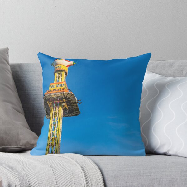 Item preview, Drop Tower Against Blue Sky designed and sold by Rabee Khalil Photography.