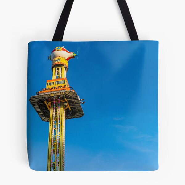Item preview, Drop Tower Against Blue Sky designed and sold by Rabee Khalil Photography.