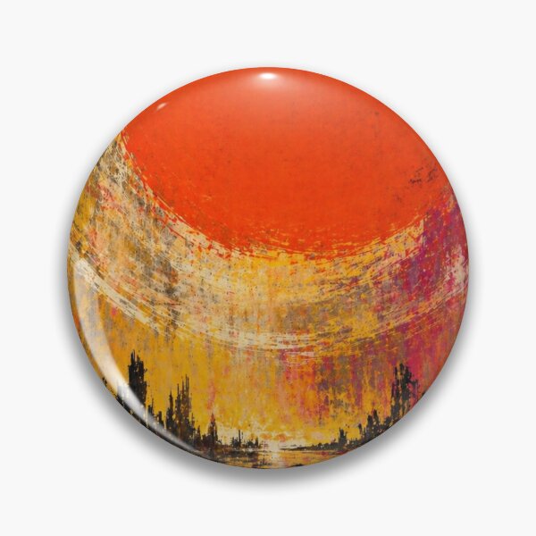 Item preview, Burning sun over a destroyed world – Dystopian urban art with an apocalyptic atmosphere designed and sold by Bernd Friese.
