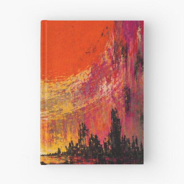 Item preview, Burning sun over a destroyed world – Dystopian urban art with an apocalyptic atmosphere designed and sold by Bernd Friese.