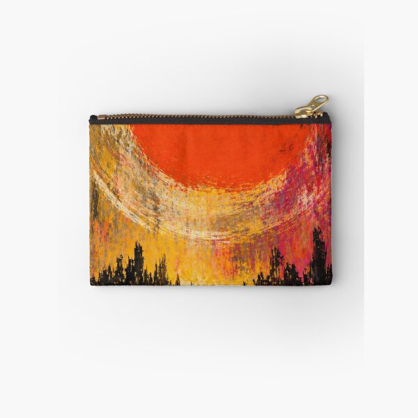Item preview, Burning sun over a destroyed world – Dystopian urban art with an apocalyptic atmosphere designed and sold by Bernd Friese.