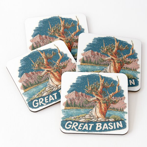 Item preview, Great Basin National Park Ancient Bristlecone Pine Starry Night   Illustration Magnet designed and sold by Blurbean.