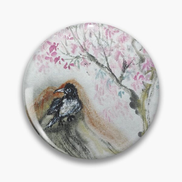 Item preview, Bird under a blossomed tree designed and sold by SolartiandBrush.