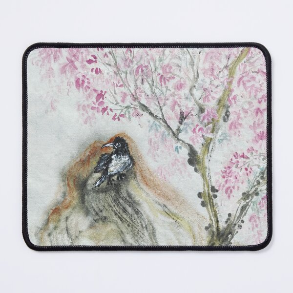Item preview, Bird under a blossomed tree designed and sold by SolartiandBrush.