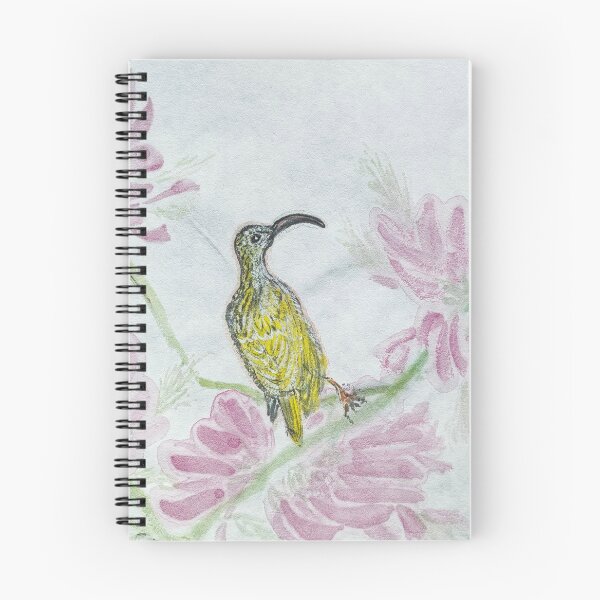 Item preview, Bird with Pink Flowers designed and sold by SolartiandBrush.