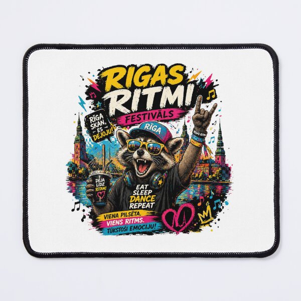 Item preview, Riga Ritmi Festival DJ Moose Vibes T-Shirt – Colorful EDM Party Animal Graphic Tee, Music Festival Streetwear, Retro DJ Vibes Shirt designed and sold by Sushikidsntod.