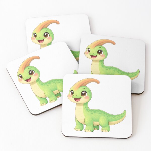 Item preview, Cute Parasaurolophus Dinosaur for Baby Clothes – Minimalist Illustration designed and sold by Mac Sketches.
